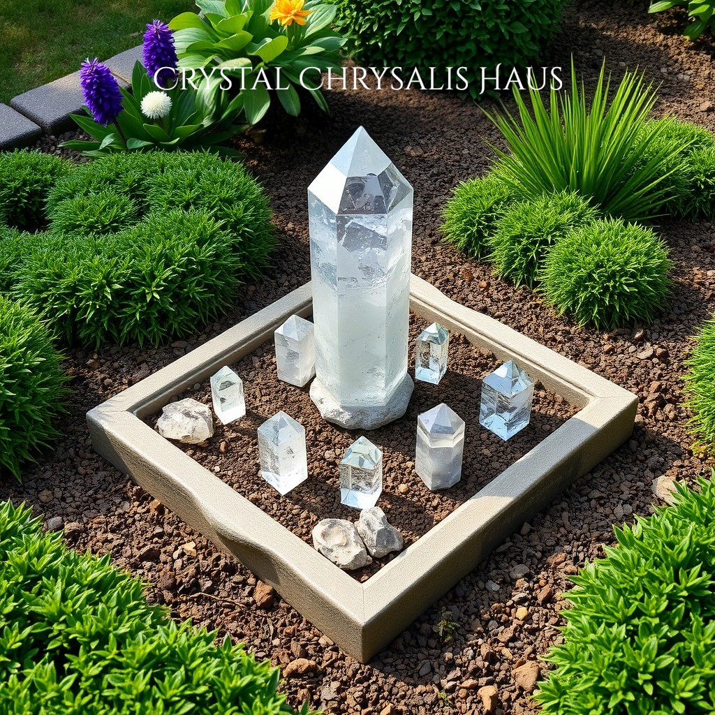 Crystal Chrysalis Haus - How to Use Quartz Crystals in Your Garden & Landscaping