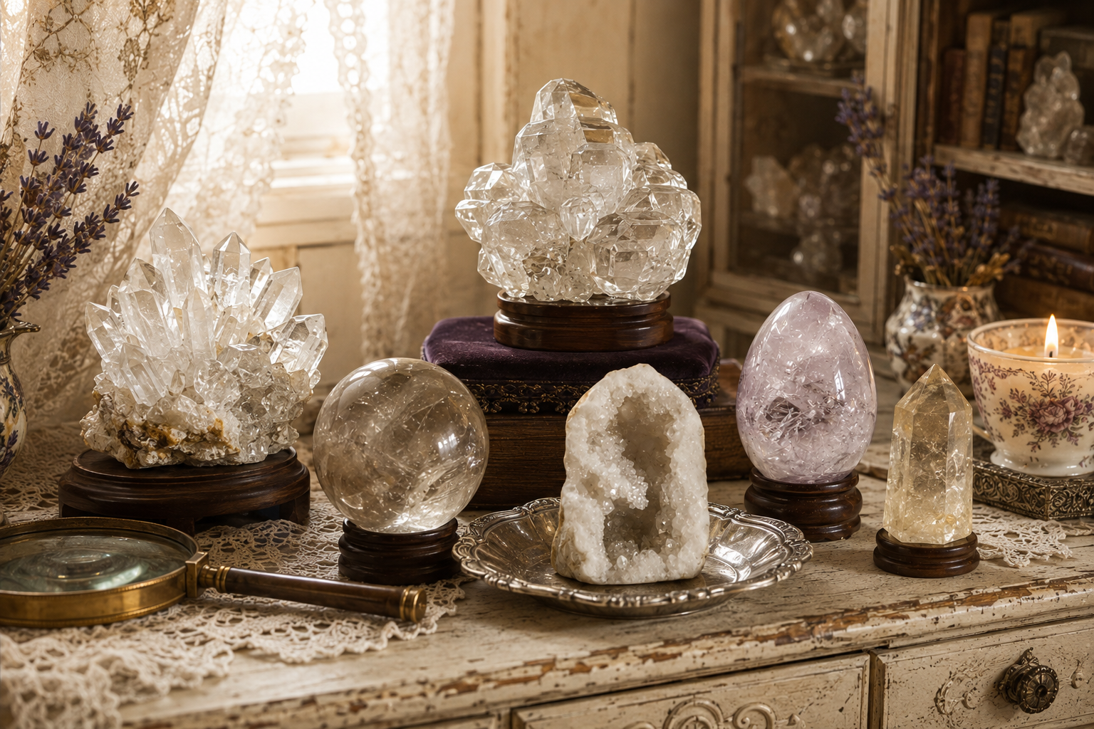 Old World Quartz Quality Collector’s Cabinet