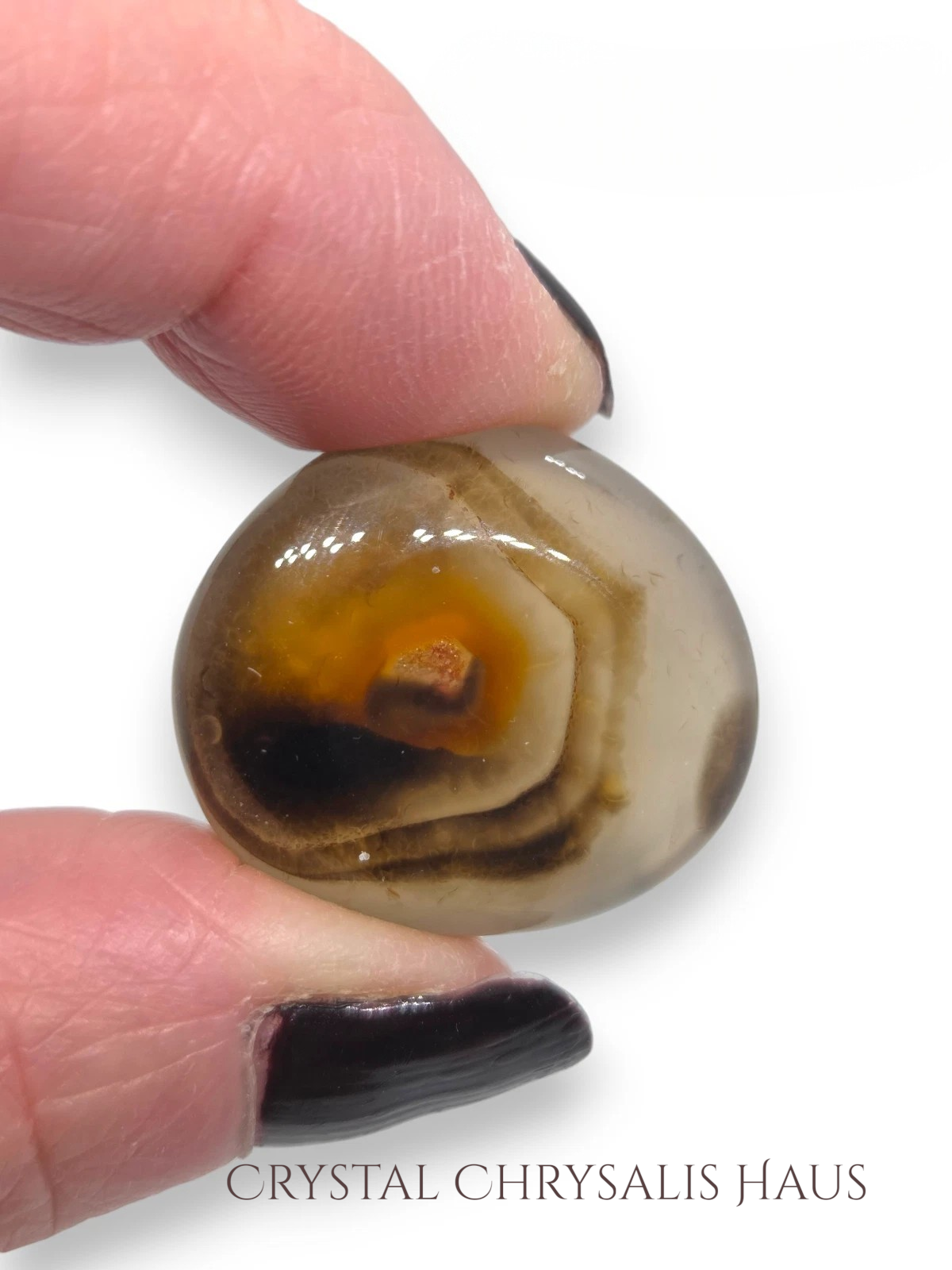 Lot of 3 Beautiful Natural Banded Agates Freeform Polished Gemstones