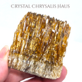 Natural Raw Amber Calcite Crystal Cluster Stone Collectible