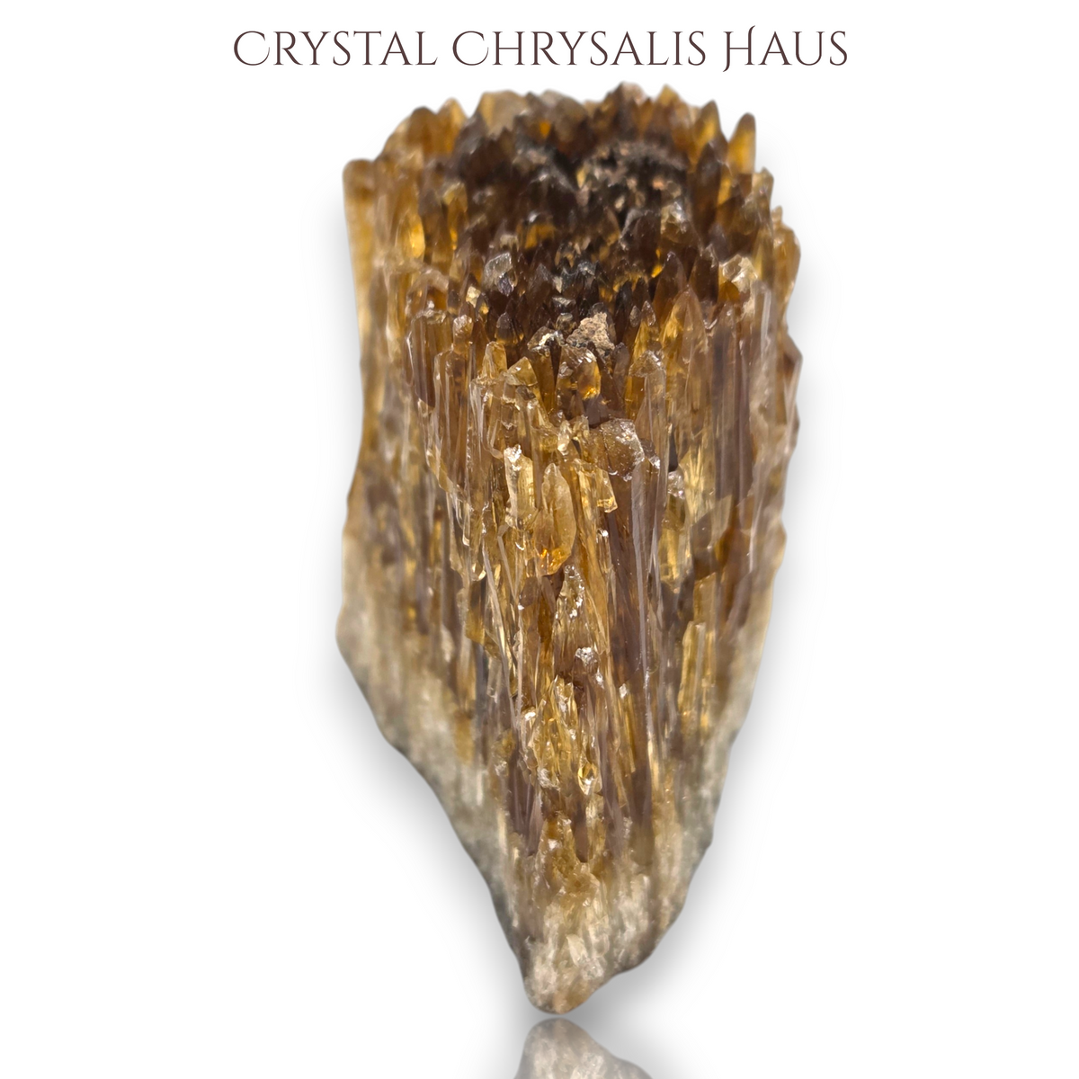 Natural Raw Amber Calcite Crystal Cluster Stone Collectible