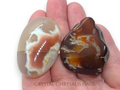 Set of 2 Beautiful A+ Natural Carnelian Agate Freeform Polished Gemstones