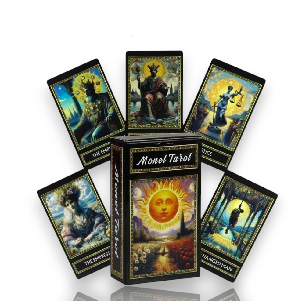 Monet 78 Tarot Cards Deck Divination Cartomancy Deck