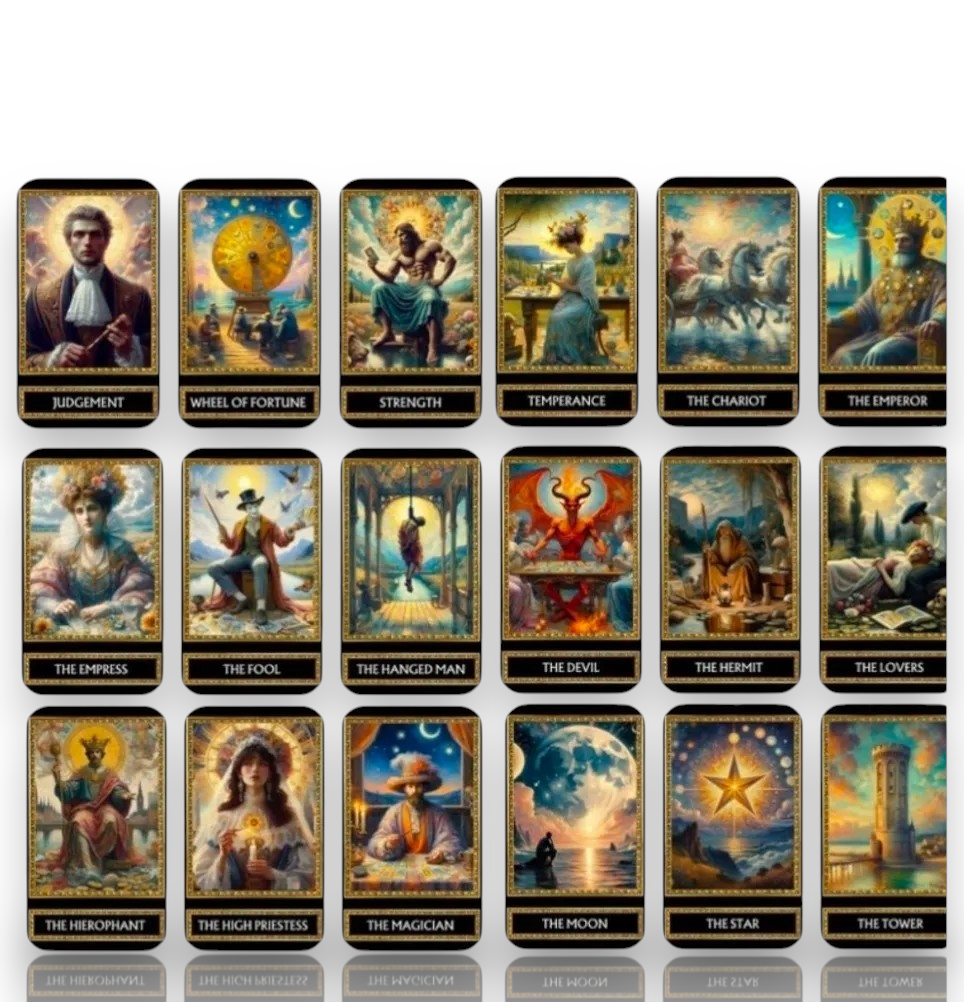 Monet 78 Tarot Cards Deck Divination Cartomancy Deck